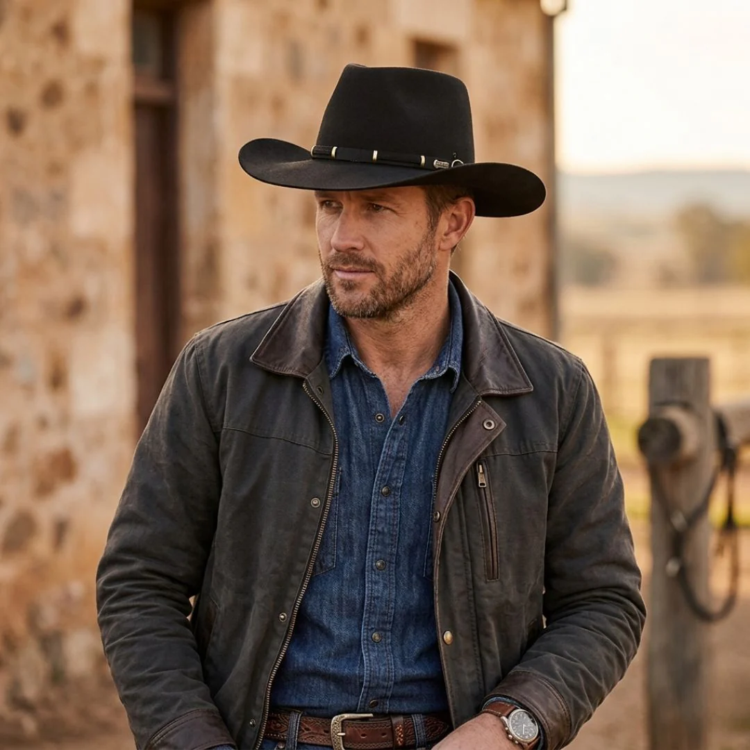 Akubra The Boss Fur Felt Western Hat - Image 8