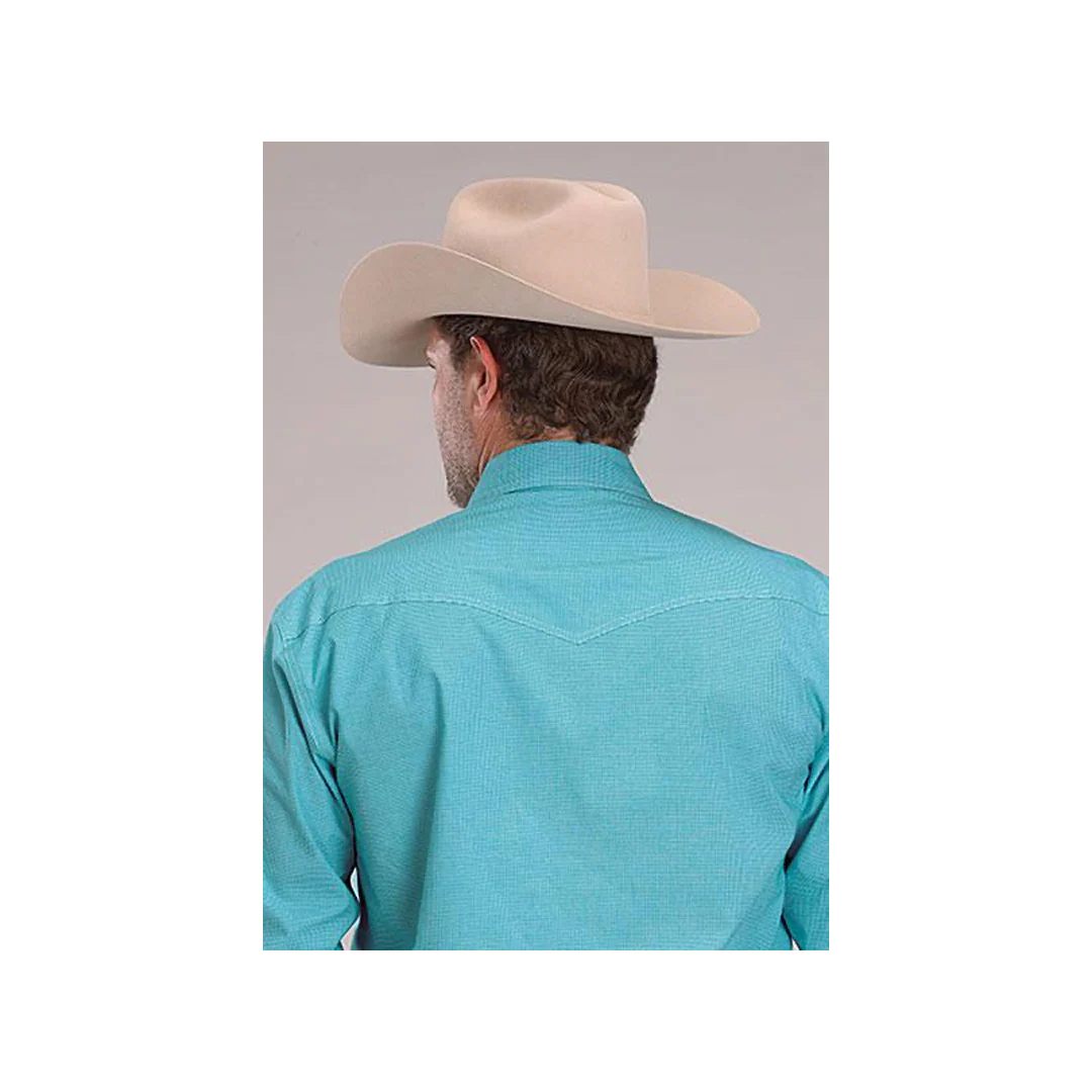 Amarillo Men's Long Sleeve Stretch Poplin Snap Shirt - Image 2