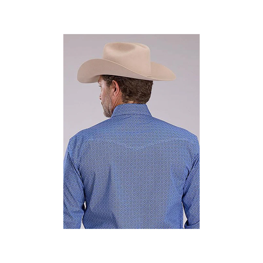 Amarillo Men's Long Sleeve Stretch Poplin Snap Shirt - Image 2