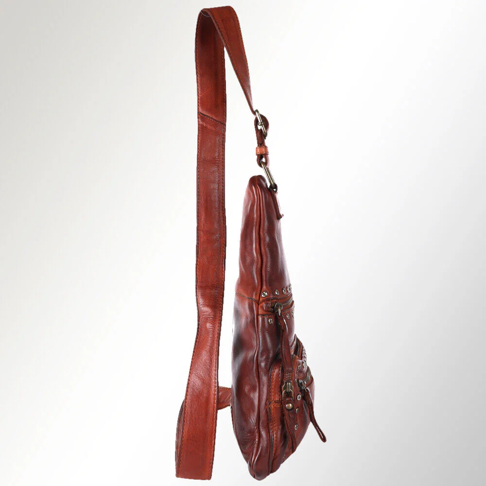 Spaghetti Western Leather Sling Bag - Image 4