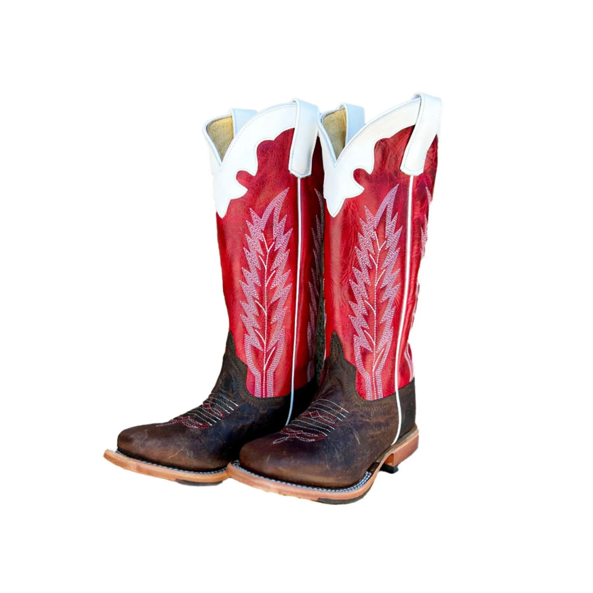 Anderson Bean Kid's Rodeo Red Saddle Mad Tog Cowboy Boot - Image 2