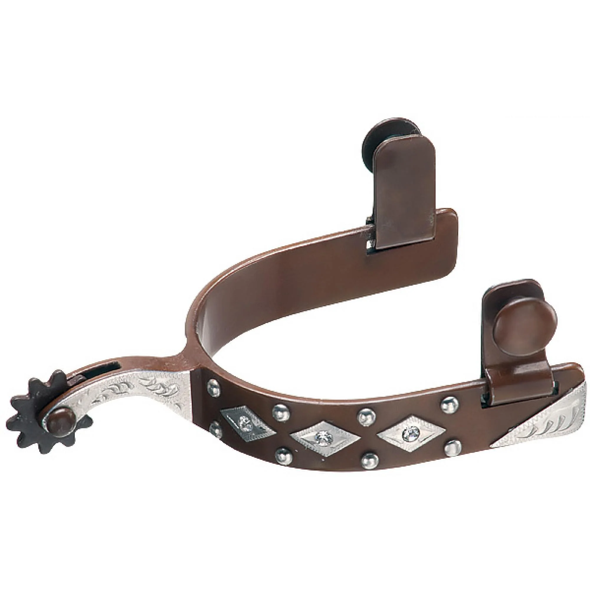 Antiqued Diamond Dots and Rhinestone Spurs