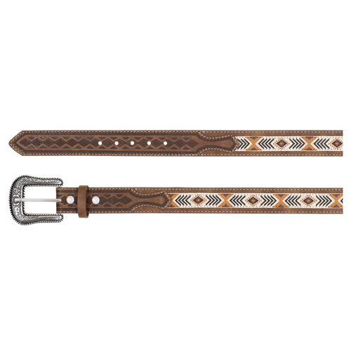 Arena Ace Boy's Belt Tan With Southwest Ribbon