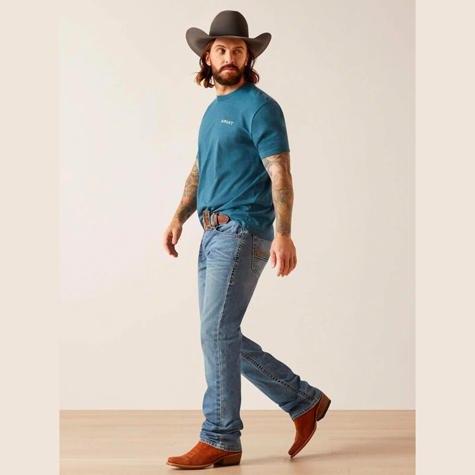 Ariat Men's M5 Lark Straight Leg Jean In Baylor-CLEARANCE - Image 3