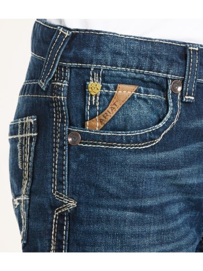 Ariat Boy’s B5 Slim Boundary Stackable Straight Leg Jeans - Image 3