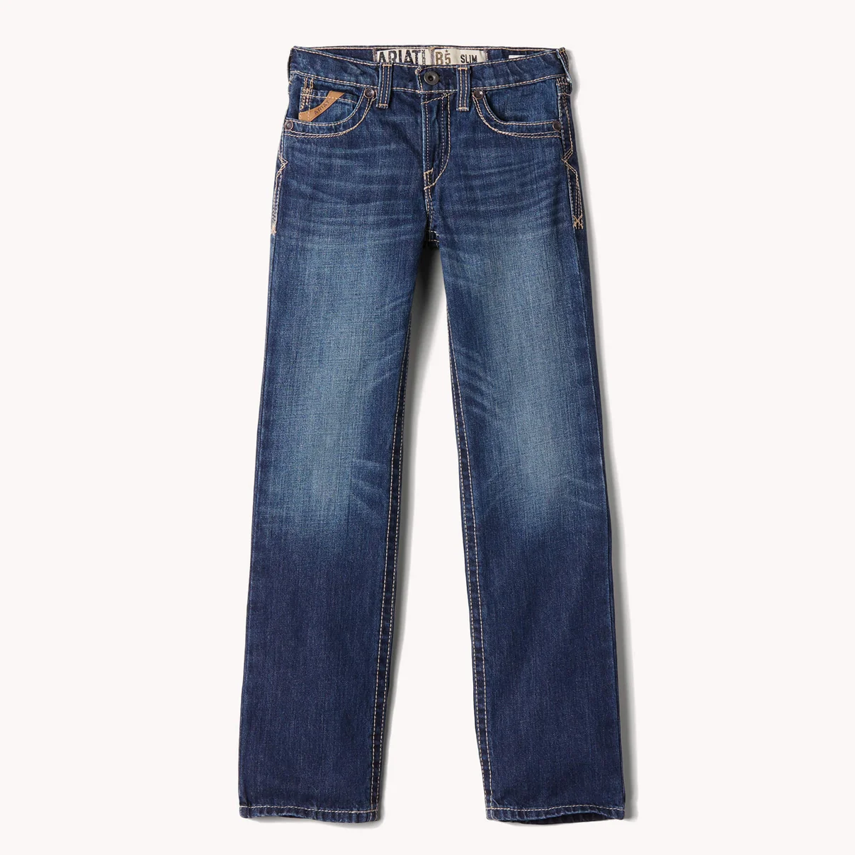 Ariat Boy’s B5 Slim Boundary Stackable Straight Leg Jeans - Image 4