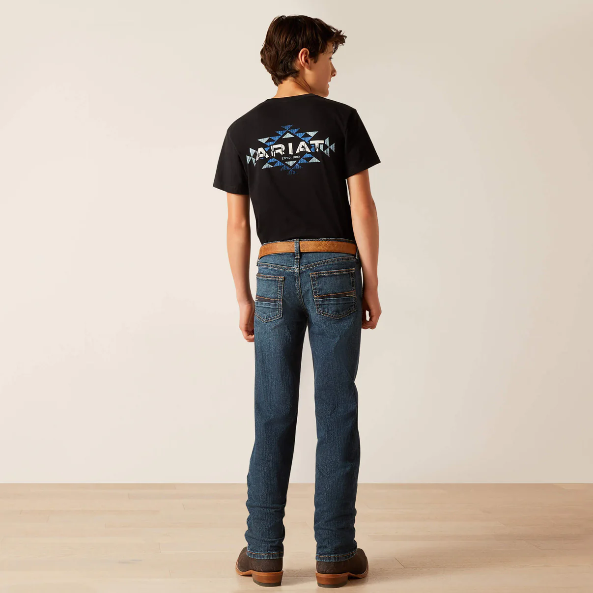 Ariat Boy's B5 Slim fit Adjustable Waist Band Jeans - Image 2