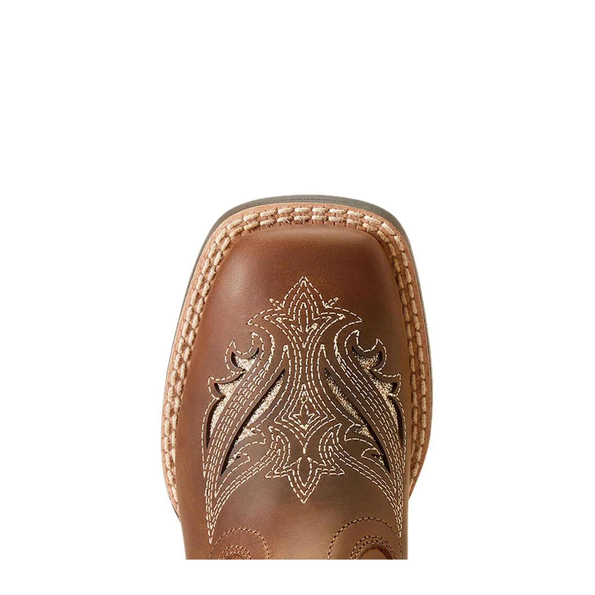 Ariat Children Girl's Round Up Bliss Sassy Brown Western Boot - Image 3