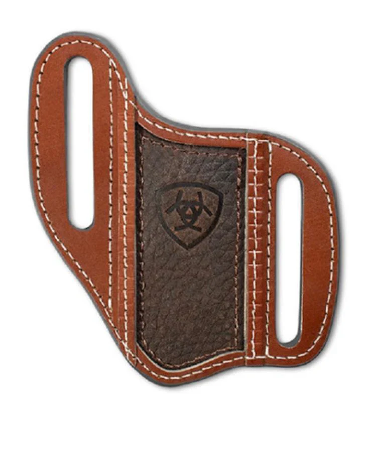 Ariat Embossed Shield Leather Knife Sheath