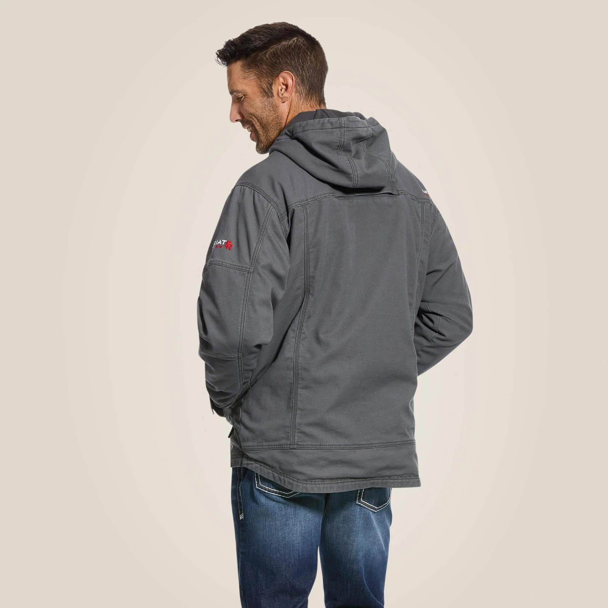 Ariat Men's Flame Resistant DuraLight Stretch Canvas Jacket - Image 2