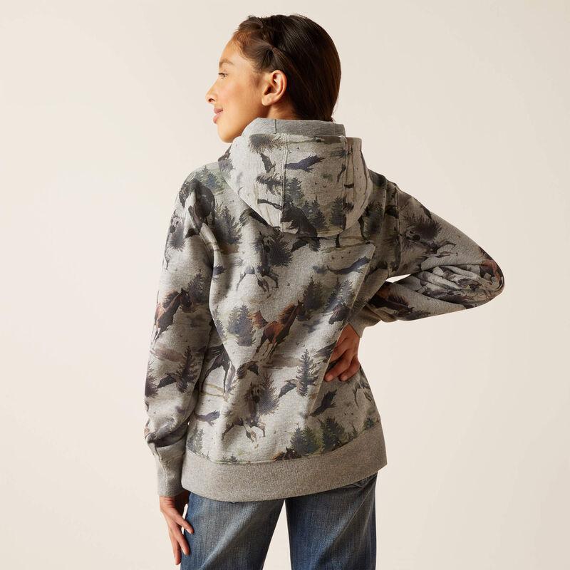 Ariat Girl's Misty Horse Hood - Image 2
