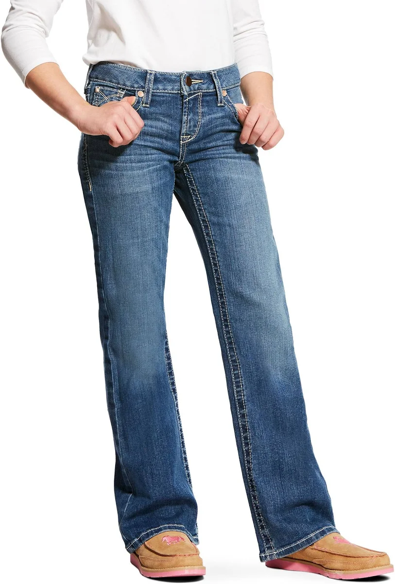 Ariat Girl's Whipstitch Boot Cut Jean - Image 2