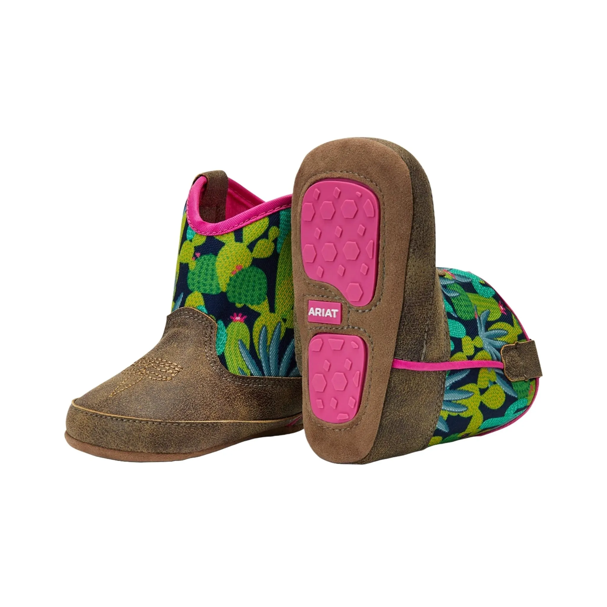 Ariat Infant Lil Stompers Baby Soft Cowboy Boot - Cactus - Image 3