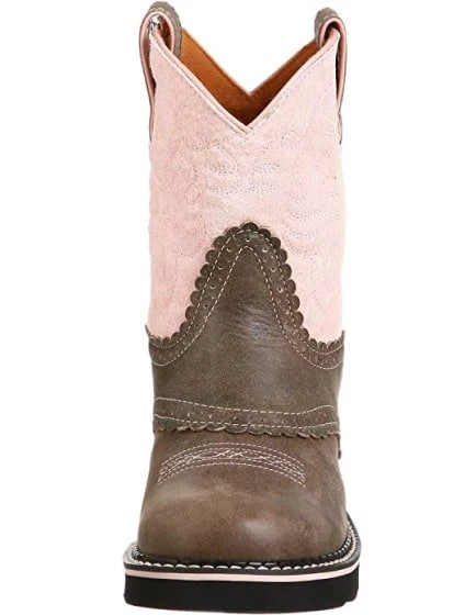 Ariat Girl's Cowgirl Boots Fat Baby Pink/Brown -Clearance - Image 2
