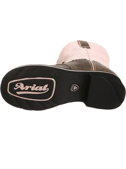 Ariat Girl's Cowgirl Boots Fat Baby Pink/Brown -Clearance - Image 4