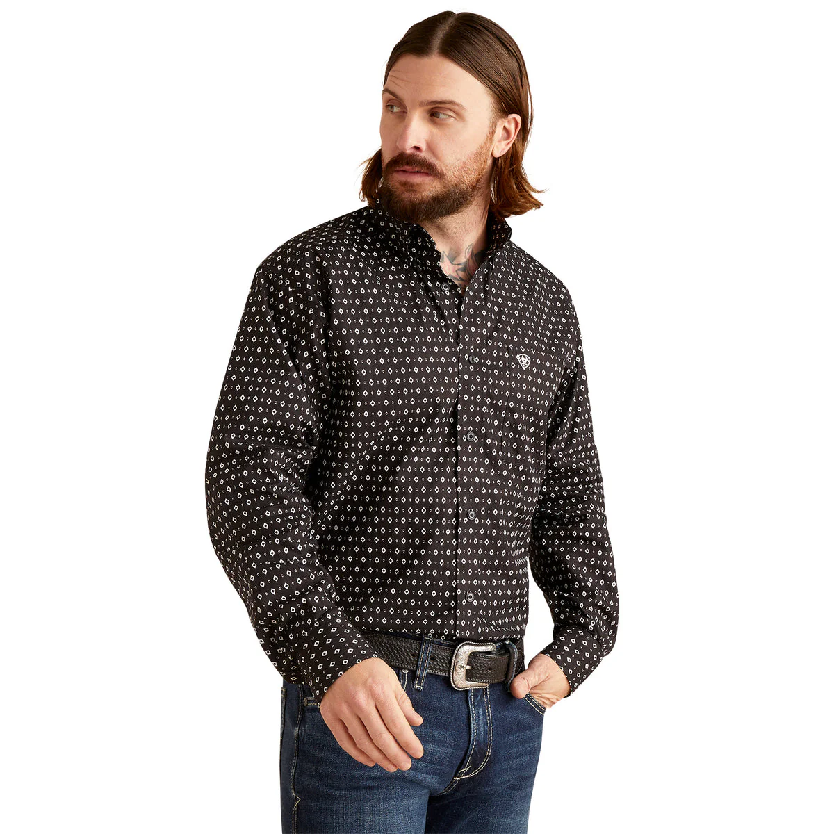 Ariat Men’s Shirt Classic Fit Long Sleeve Button Down Shirt - Image 2
