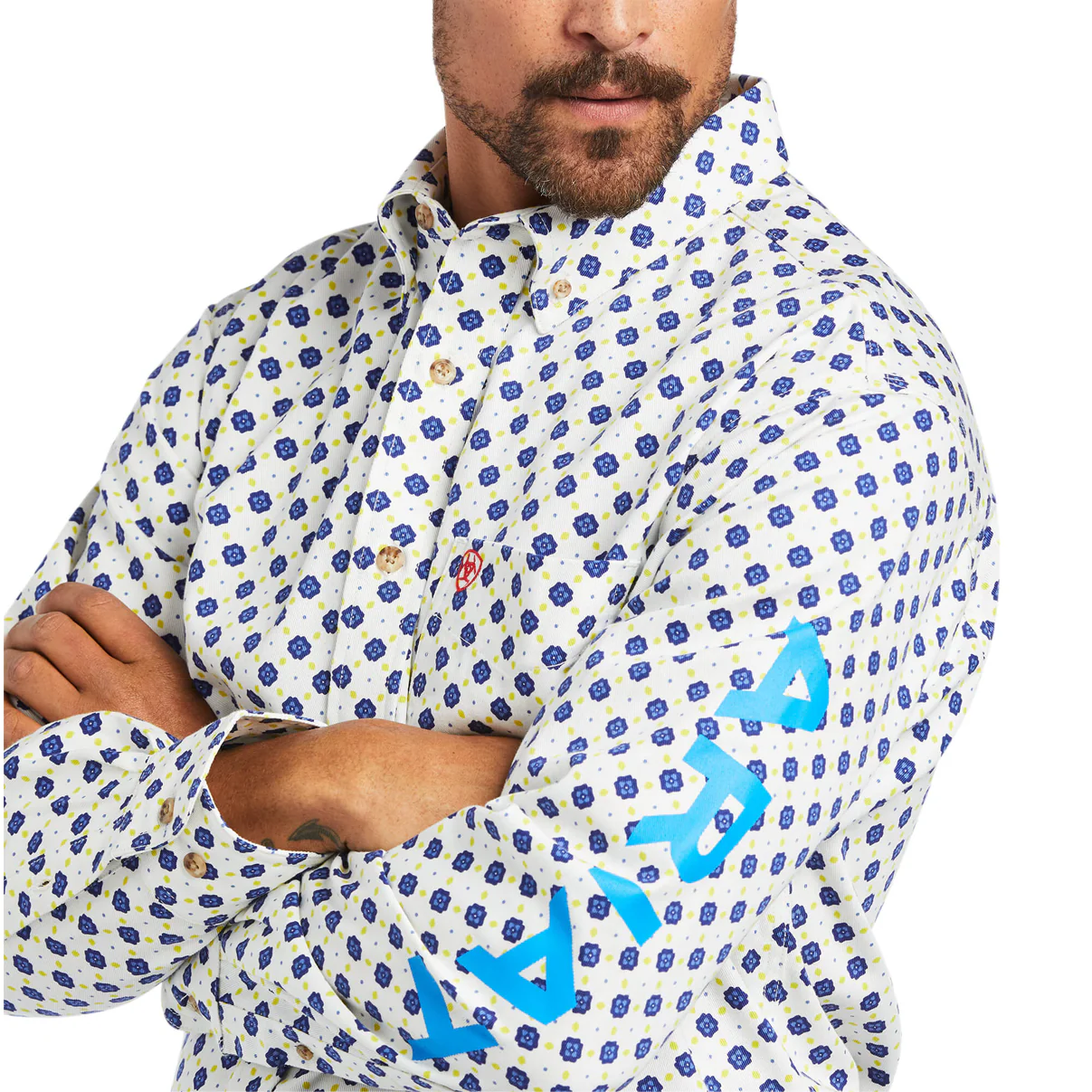 Ariat Work Men’s Shirt Flame Resistant Claiborne Logo Long Sleeve- Clearance - Image 3