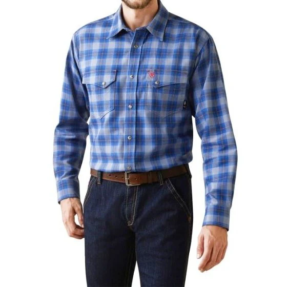 Ariat Men’s Work Shirt Flame Resistant CAT 2 Long Sleeve Snaps -Clearance