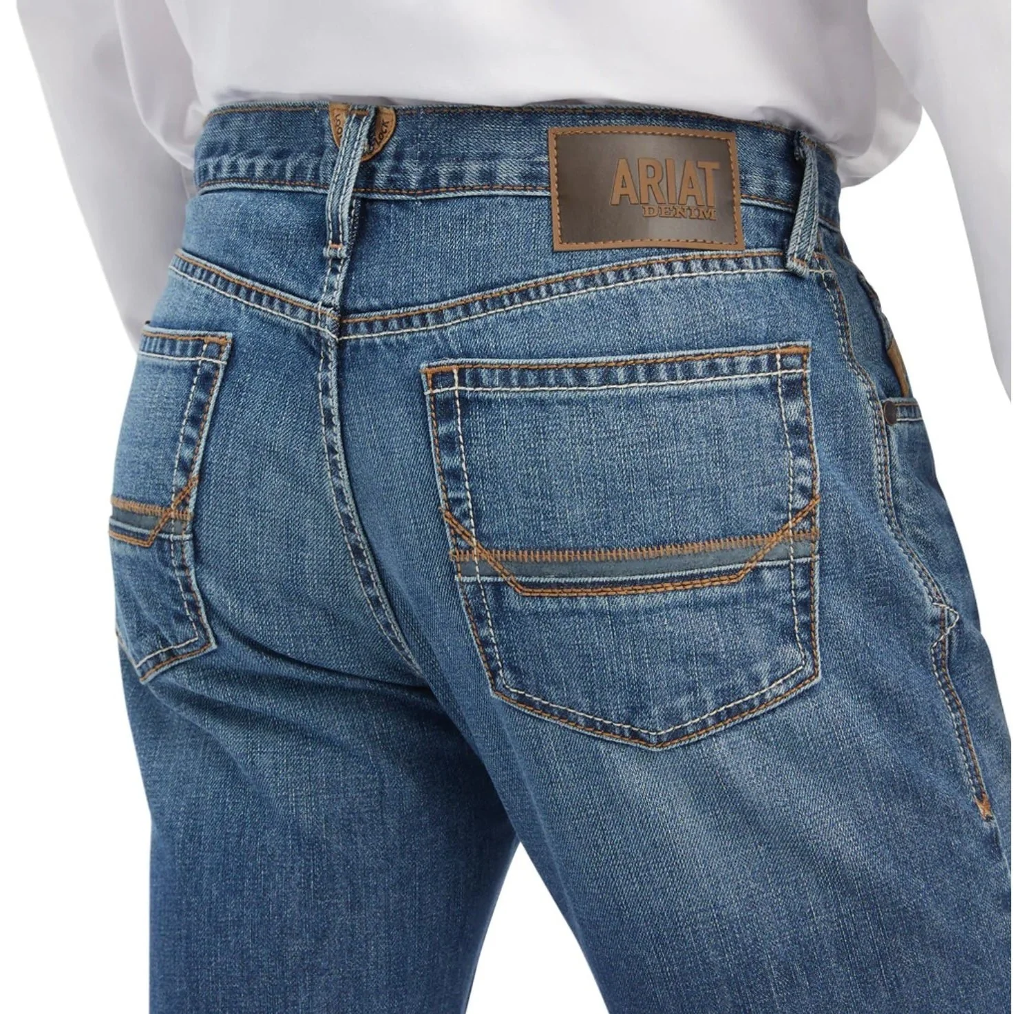 Ariat Men’s M4 Relaxed Straight Leg Riverbend Wash Clearance - Image 3