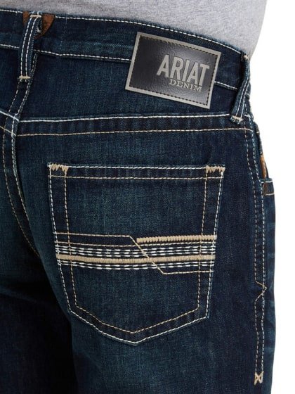 Ariat Men’s Jeans M5 Roadhouse Mid Rise Straight Leg Dark Wash -Clearance - Image 3