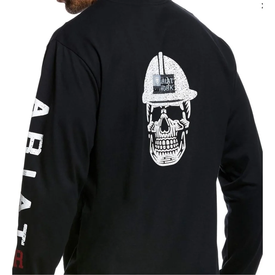 Ariat Work Men’s Shirt Flame Resistant Long Sleeve Roughneck Skull Logo
