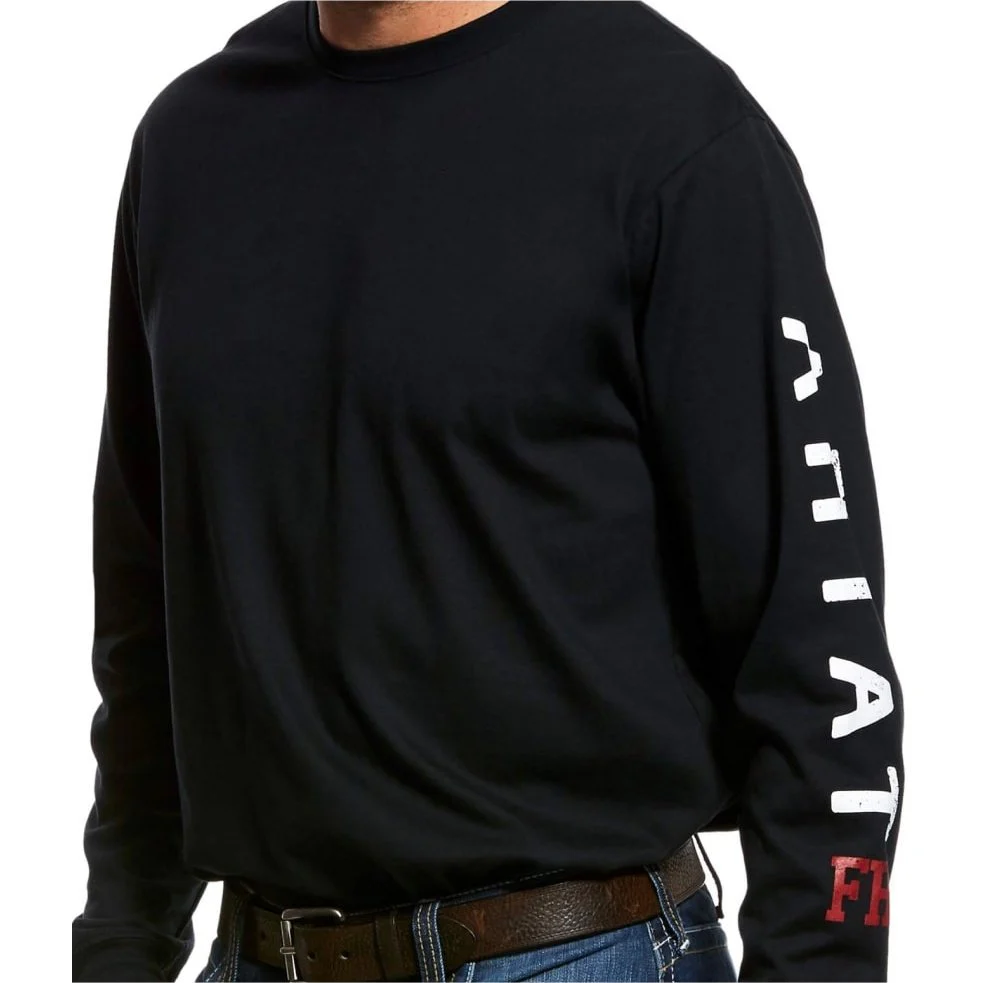 Ariat Work Men’s Shirt Flame Resistant Long Sleeve Roughneck Skull Logo - Image 2