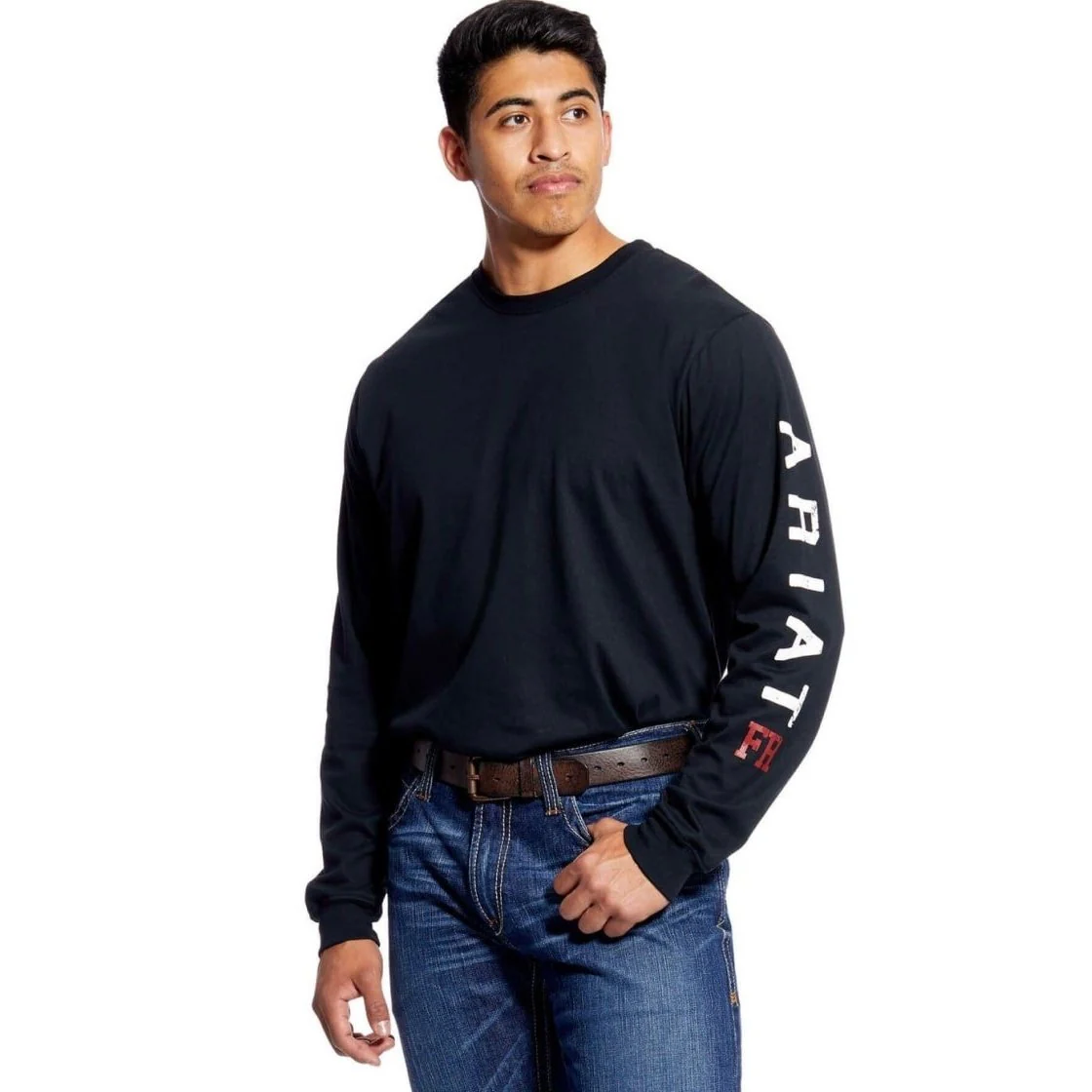 Ariat Work Men’s Shirt Flame Resistant Long Sleeve Roughneck Skull Logo - Image 3