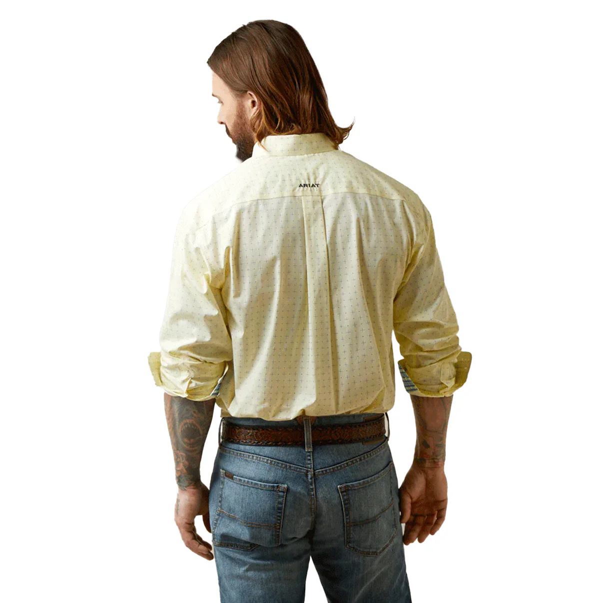 Ariat Men’s Wrinkle Free Coleman Classic Long Sleeve Shirt - Image 5