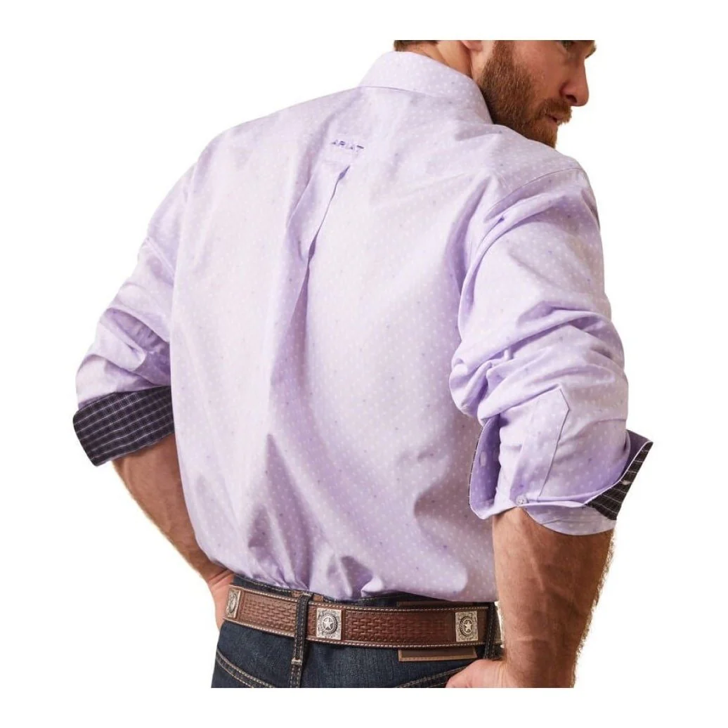 Ariat Men’s Shirt Casual Long Sleeve Slim Fit Wrinkle Free Flynn - Image 4