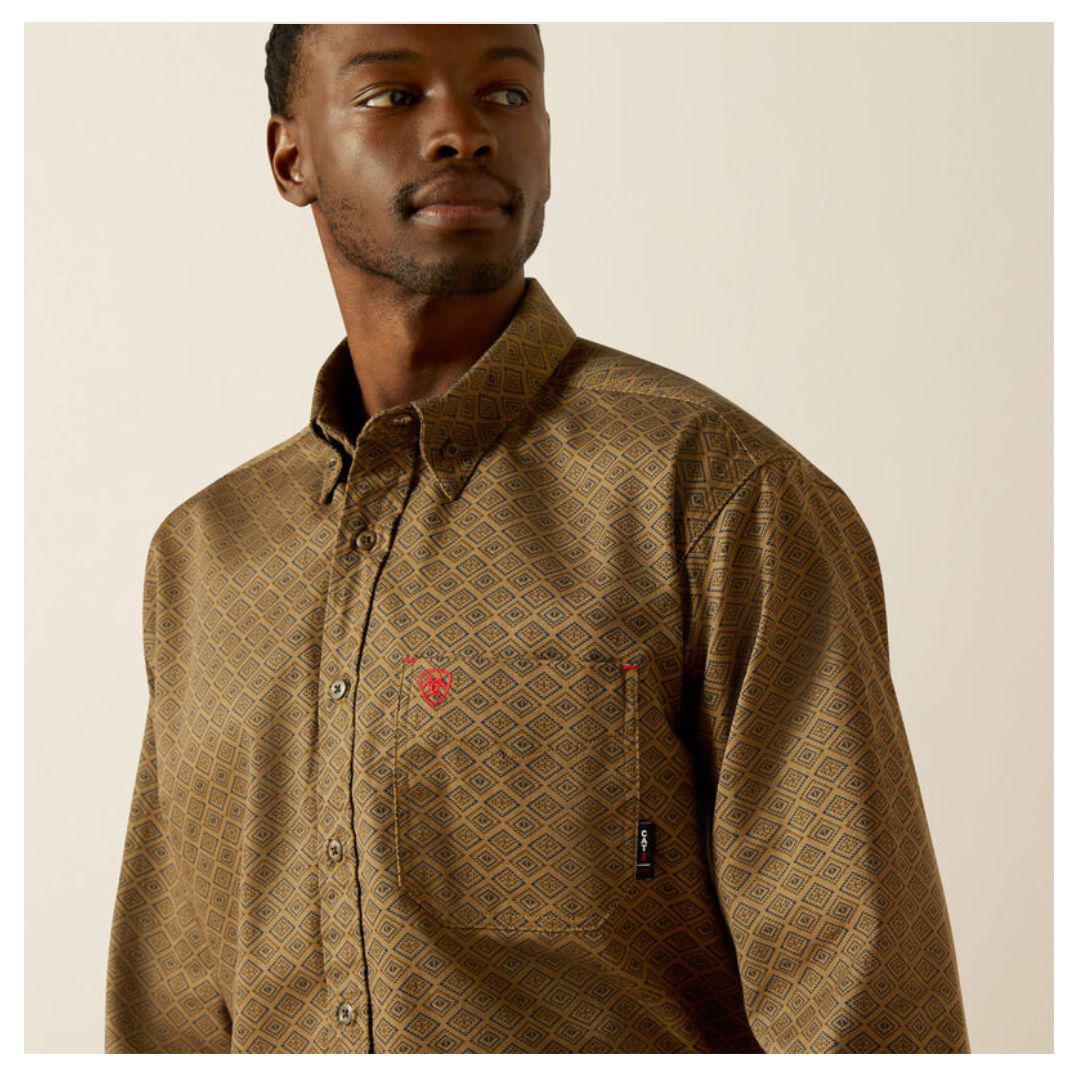 Ariat Men's Flame Resistant DENIRO Long sleeves Workshirt - Image 4