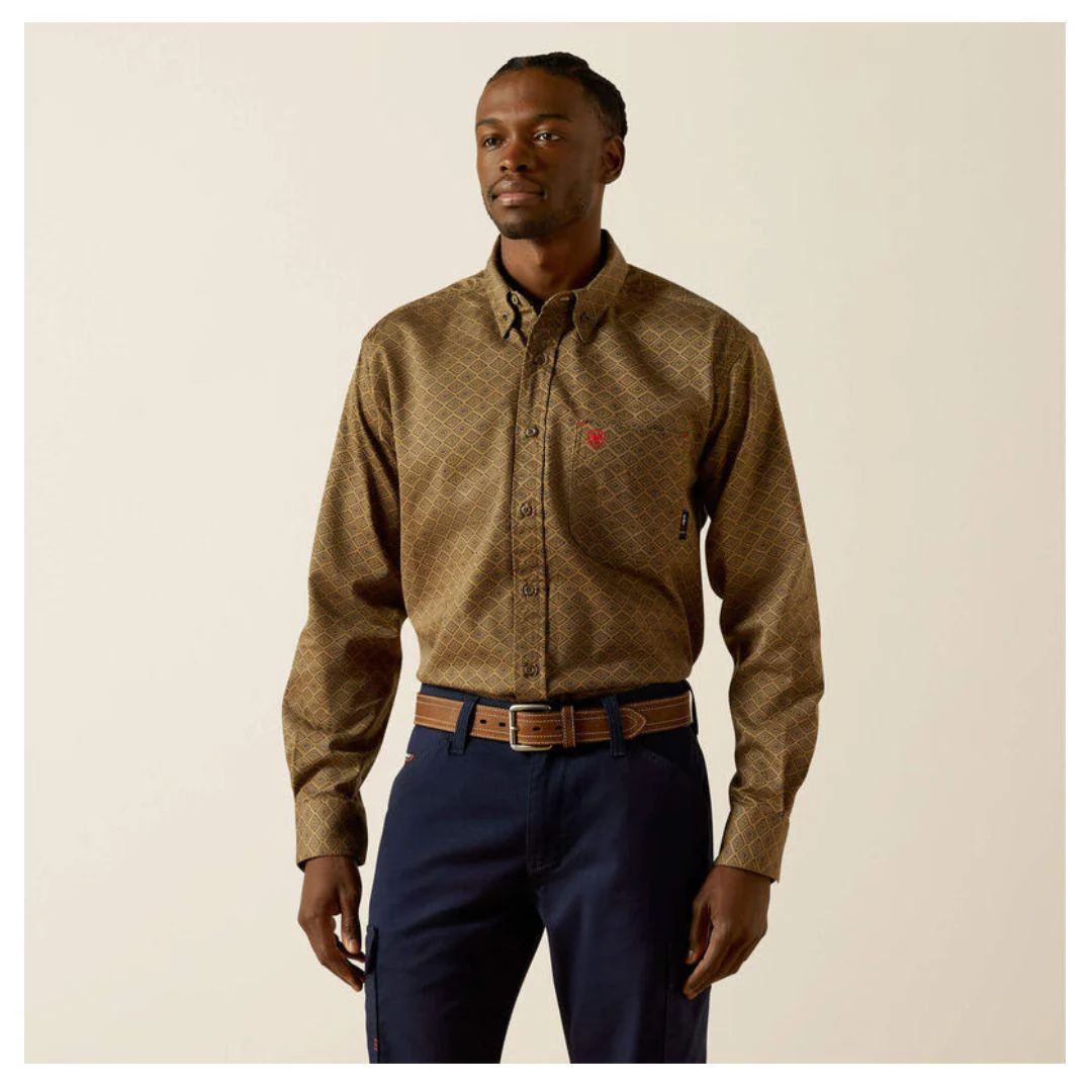 Ariat Men's Flame Resistant DENIRO Long sleeves Workshirt - Image 5