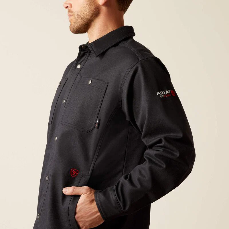 Ariat Men's Flame Resistant Ripstop Softshell Shirt Jacket - Image 4
