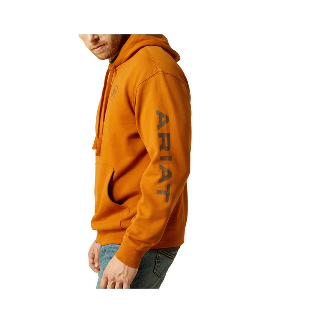Ariat Men's Logo Hoodie Glazed Ginger - Image 12