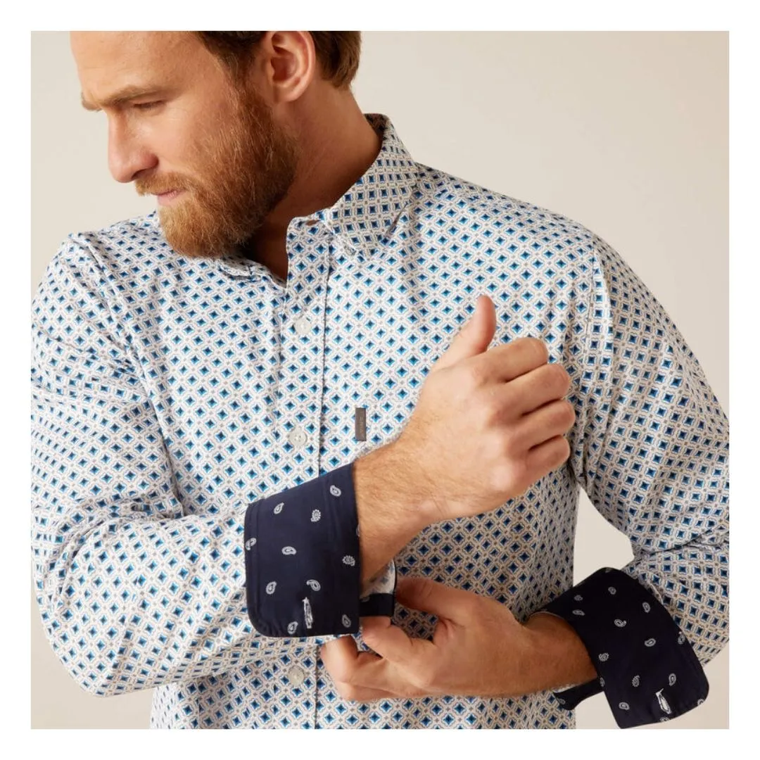 Ariat Men's Mac Stretch Modern Fit Shirt - Image 3