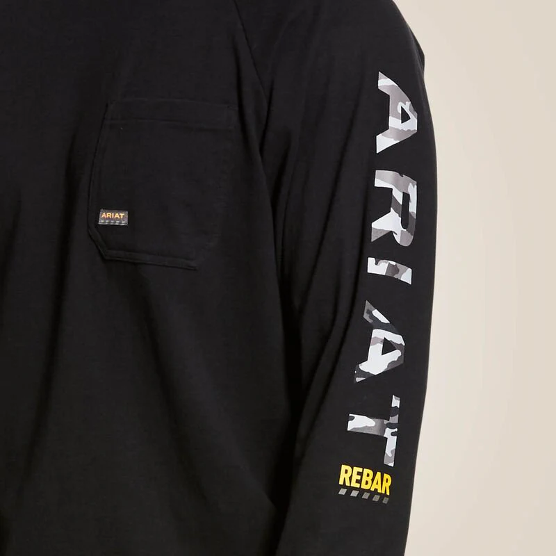 Ariat Men's Rebar Cotton Strong Graphic Long Sleeve Shirt - Image 2