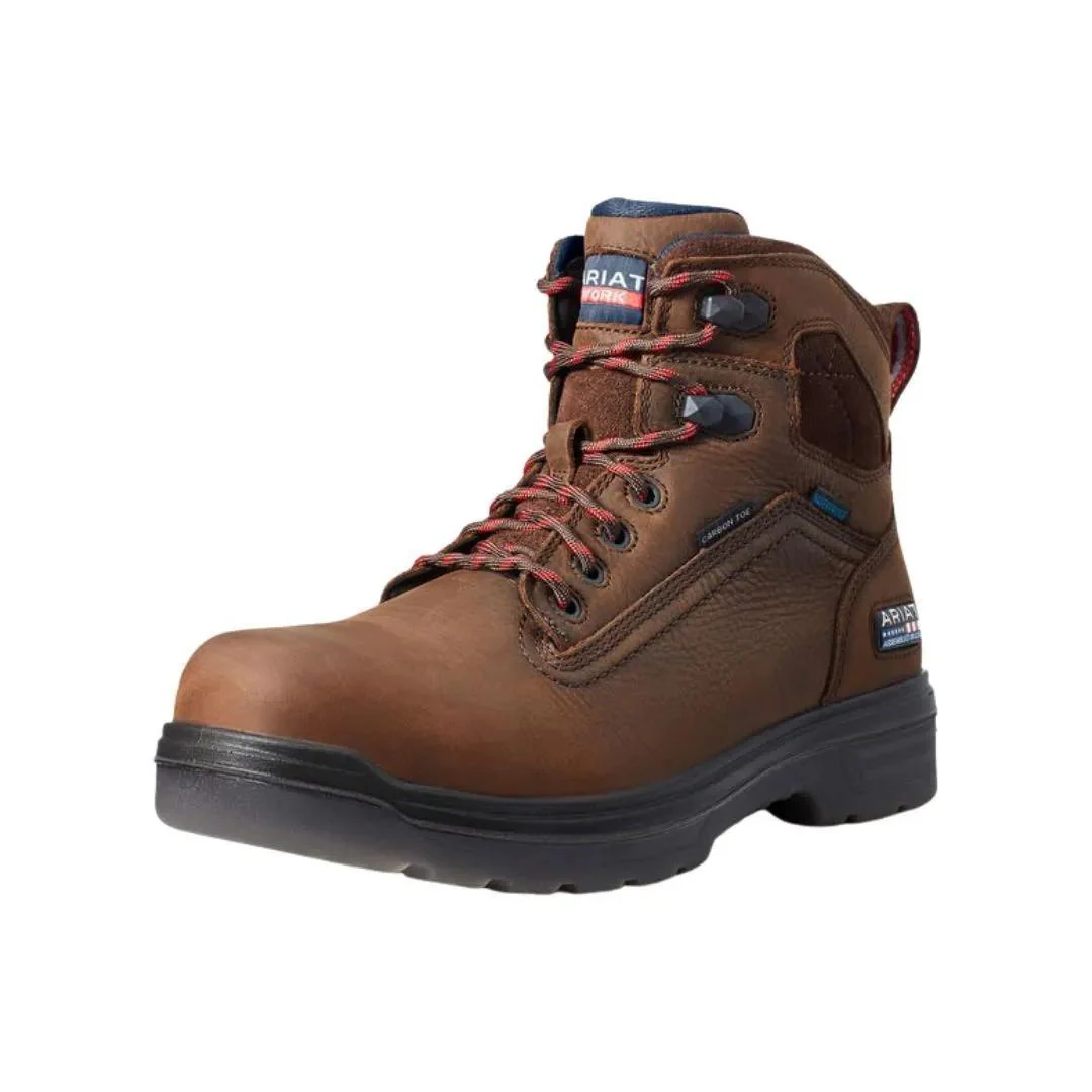 Ariat Men's Turbo USA Assembled 6" Waterproof Carbon Toe Work Boot - Image 18