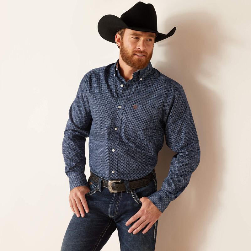 Ariat Men's Western Shirt Wrinkle Free Keagan Fitted Shirt