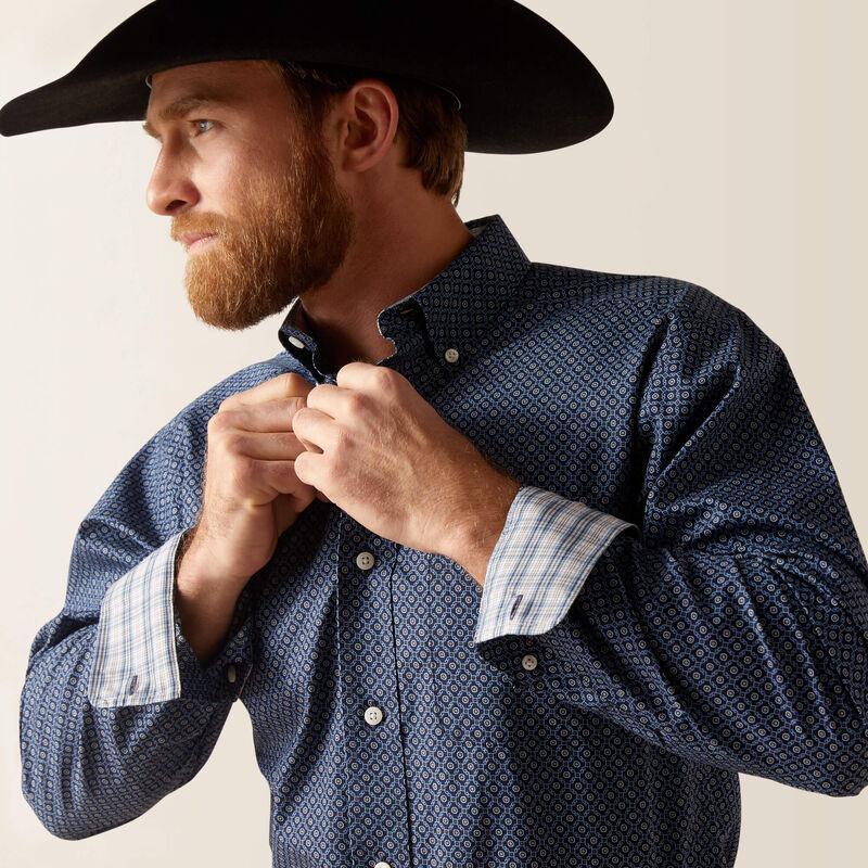 Ariat Men's Western Shirt Wrinkle Free Keagan Fitted Shirt - Image 5