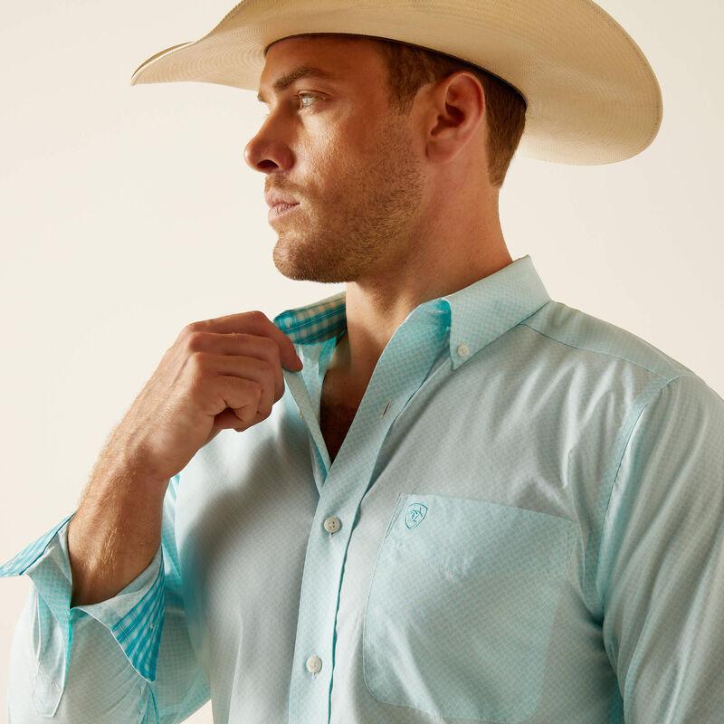 Ariat Men's Western Shirt Wrinkle Free Shepard Fitted Shirt - Image 4