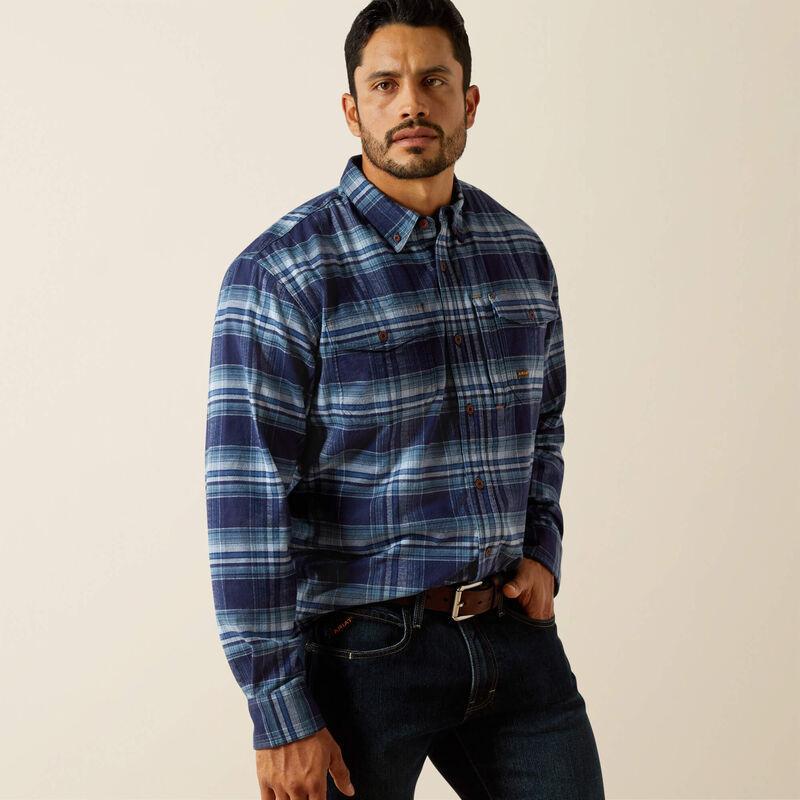 Ariat Men's Rebar Flannel DuraStretch Work Shirt - Image 3