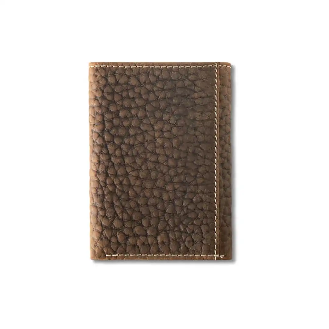 Ariat Trifold Wallet Inlay Patch Brown - Image 2