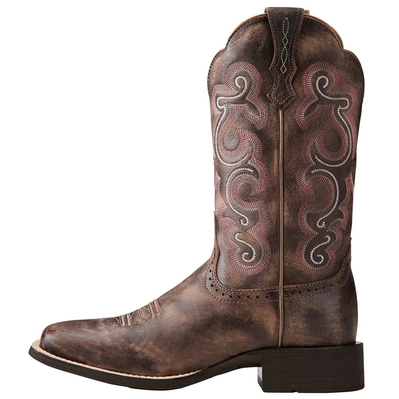 Ariat Women’s Cowgirl Boots QuickDraw Tack Room Chocolate- Clearance - Image 2