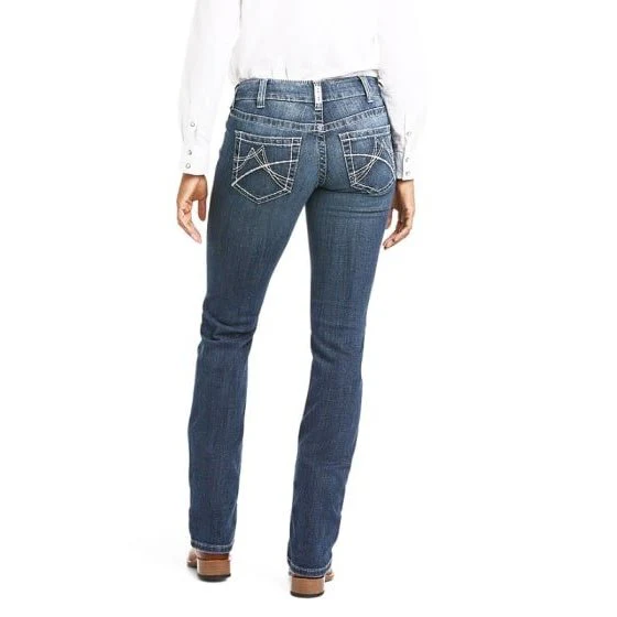 Ariat Women’s Jeans R.E.A.L Mid Rise Straight Leg Gianna Clearance