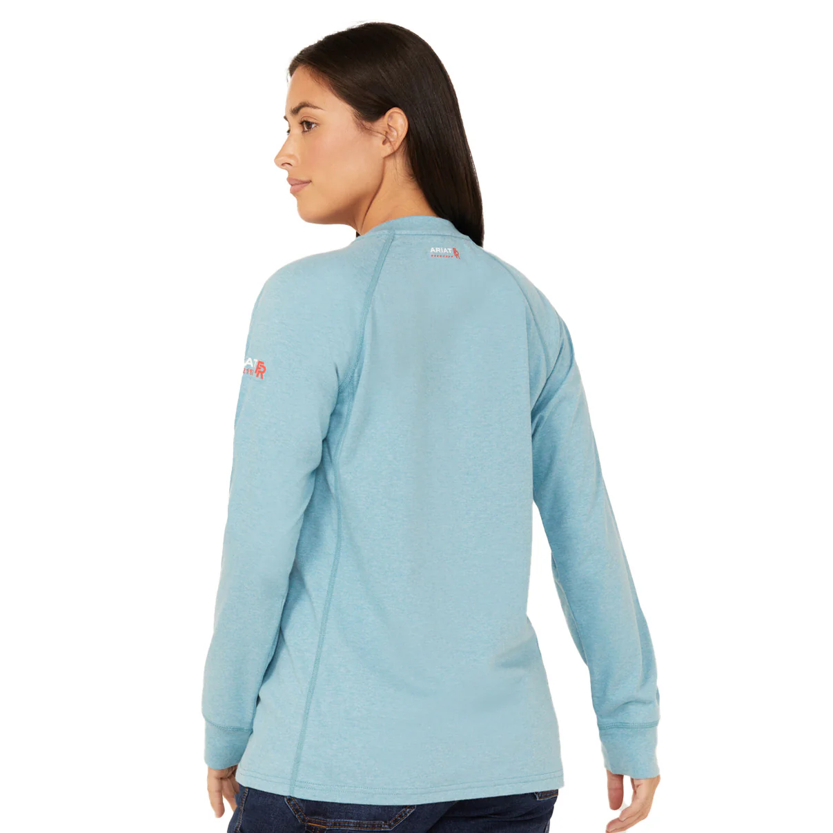 Ariat Women's Flame Resistant Air Henley Long Sleeve Top - Image 4
