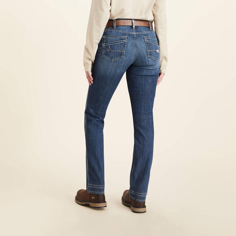 Ariat Women's Flame Resistant Rise DuraLight Stretch Cell Phone Straight Jean - Image 2