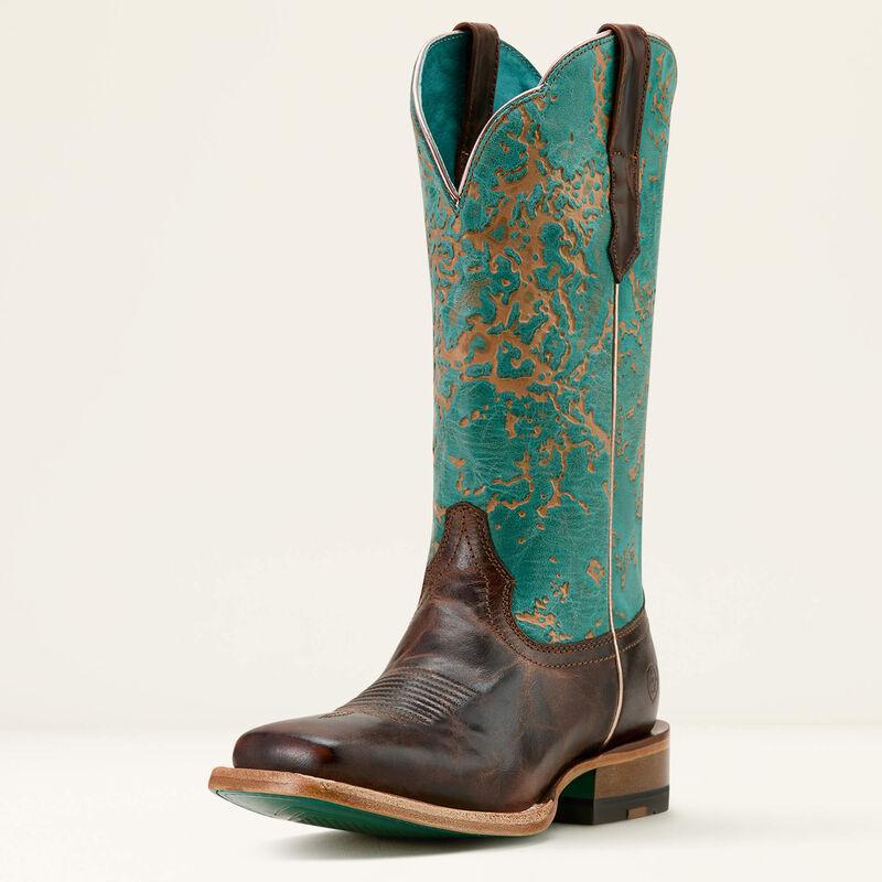 Ariat Women's Frontier Farrah Cowgirl Boot Honey Brown