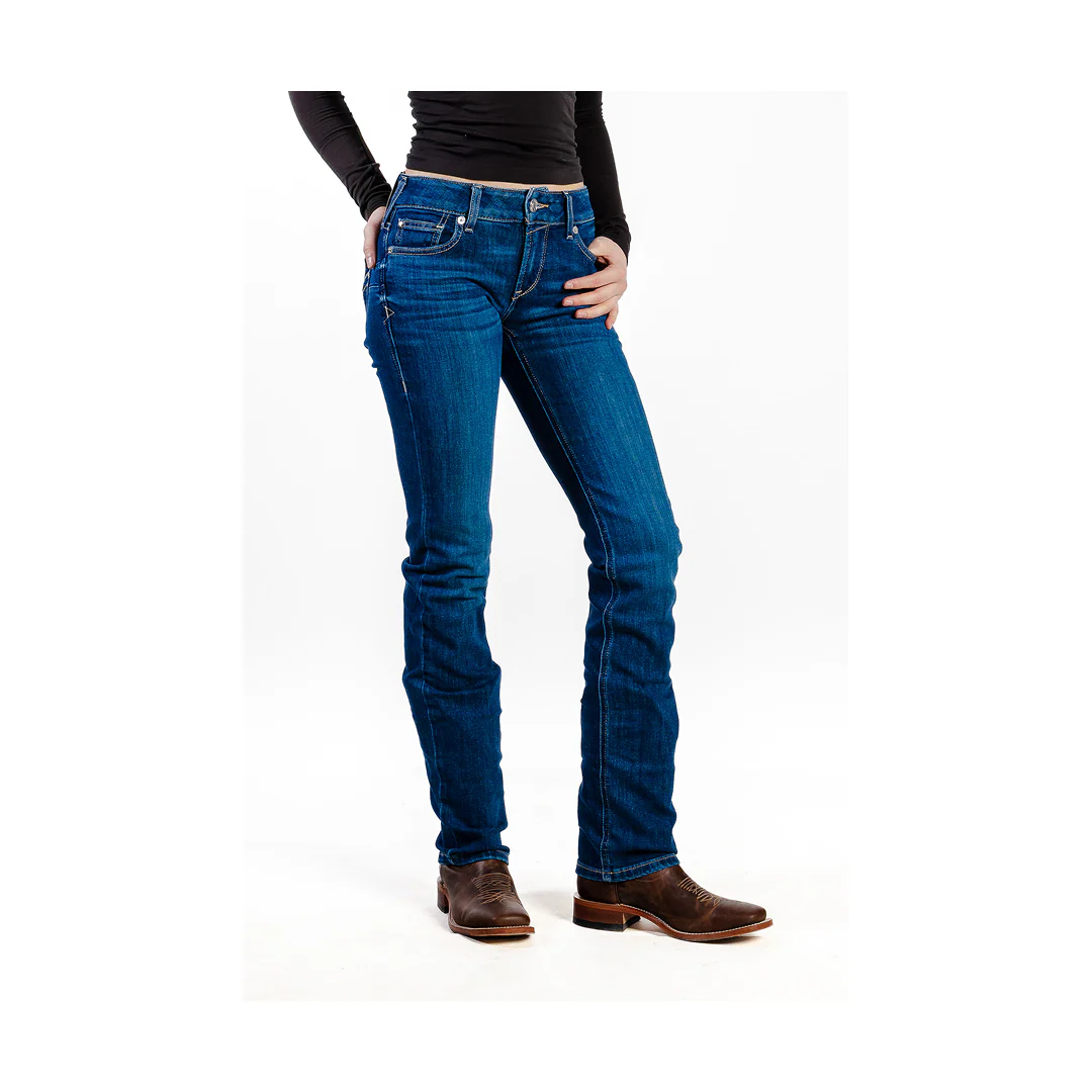Ariat Women's R.E.A.L Perfect Rise Abby Straight Leg Jean - Image 2