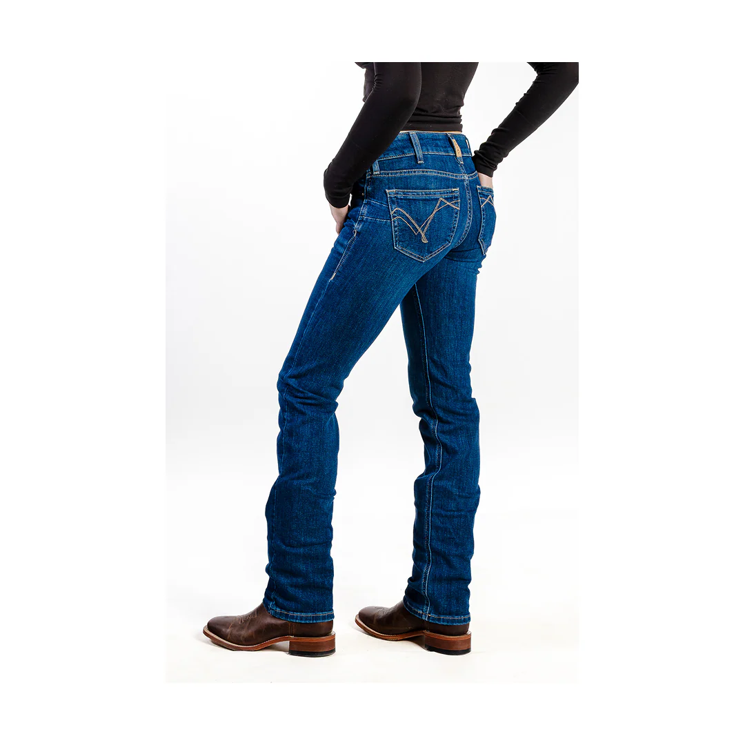 Ariat Women's R.E.A.L Perfect Rise Abby Straight Leg Jean - Image 3