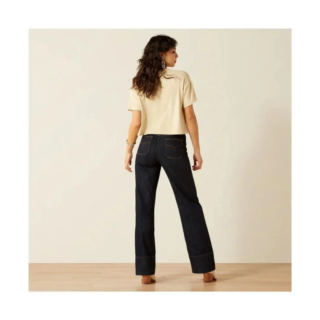 Ariat Women's Ultra High-Rise Tomboy Western Utility Wide Leg Jeans - Image 3