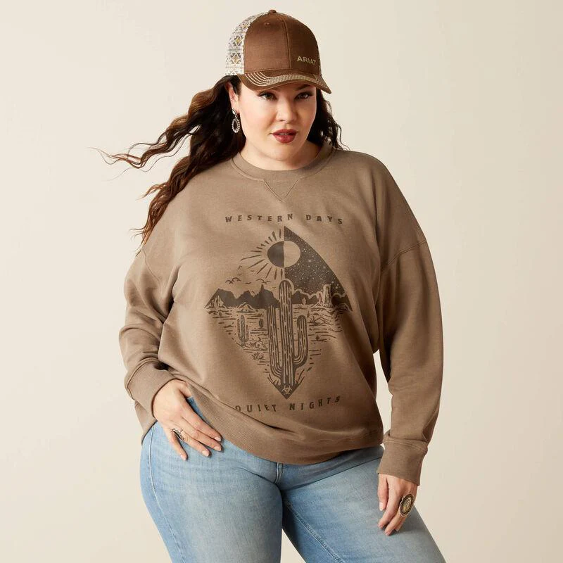 Ariat Women's Western Days Oversized Sweatshirt - CLEARANCE - Image 4